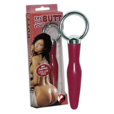 CUNEO ANALE \"KEY TO YOUR BUTT\" ROSSO - 10 CM