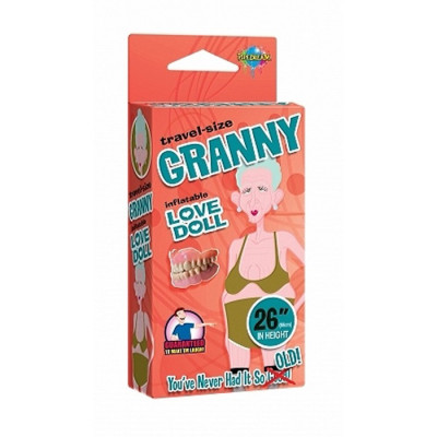 BAMBOLA GONFIABILE VECCHIA SDENTATA PIPEDREAM "GRANNY" - 66 CM