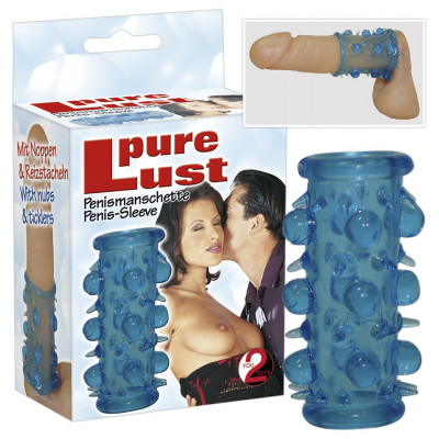 GUAINA FALLICA IN SILICONE \"PURE LUST\" BLU