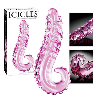 FALLO IN VETRO PIPEDREAM \"ICICLES NO. 24\" ROSA