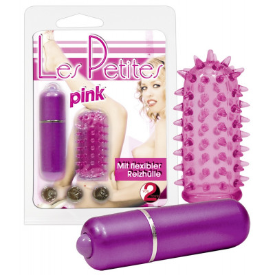 MINI VIBRATORE CON GUAINA \"LES PETITES\" ROSA