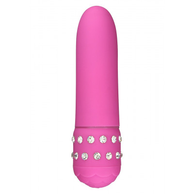 MINI VIBRATORE "DIAMOND" ROSA - 11.5 CM