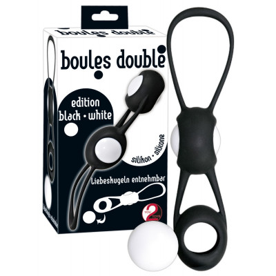 PALLINE DELL'AMORE IN SILICONE \"BOULES DOUBLE\" NERO