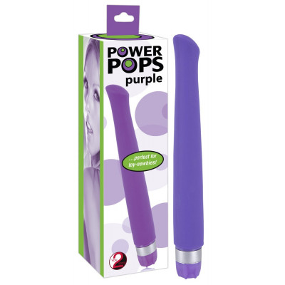 VIBRATORE ANALE \"POWER POPS\" VIOLA - 16 CM