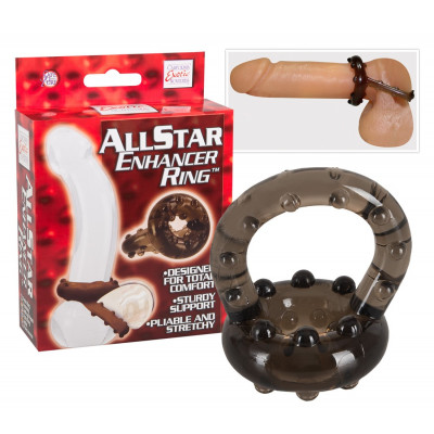 ANELLO FALLICO CON AGGANCIO PER TESTICOLI \"ALL STAR ENHANCER\"