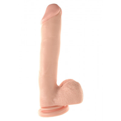 FALLO REALISTICO GIGANTE BASIX \"MEGA DILDO\" CARNE - 30.5 CM