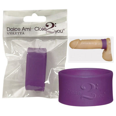 ANELLO FALLICO IN SILICONE "DOLCE AMI" VIOLA