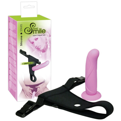 IMBRACATURA STRAP-ON CON FALLO INDOSSABILE IN SILICONE \"SWITCH\" - 16 CM