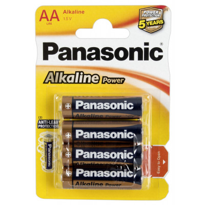 BLISTER 4 BATTERIE PANASONIC STILO "AA"