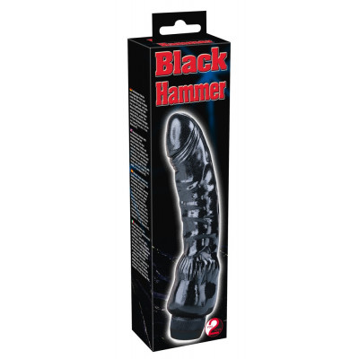 VIBRATORE REALISTICO "BLACK HAMMER" NERO