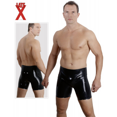 BERMUDA UOMO IN LATEX NERO